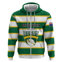 Custom British Virgin Islands Rugby Zip Hoodie Team BVI Go Champions
