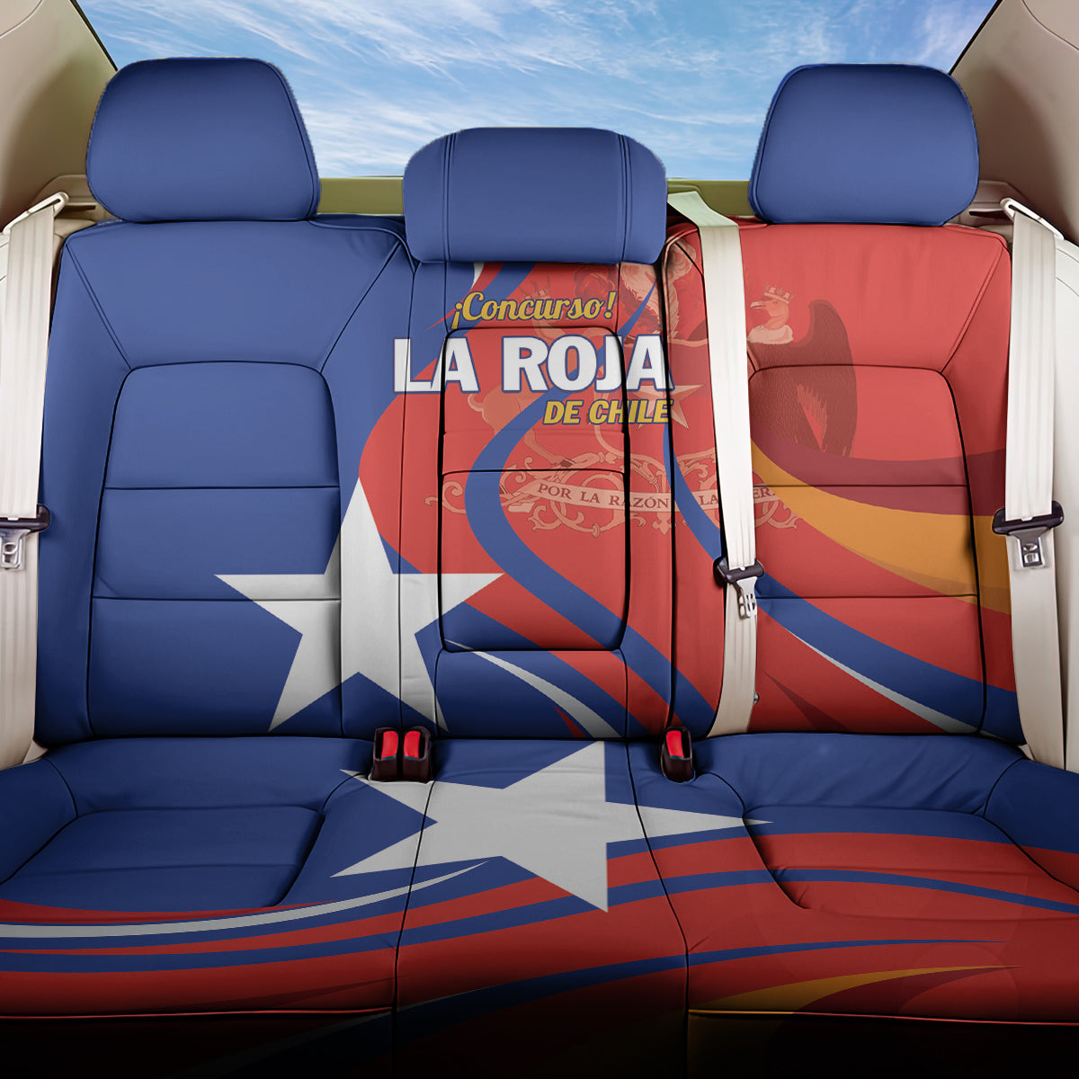 Chile 2024 Football Back Car Seat Cover Concurso La Roja
