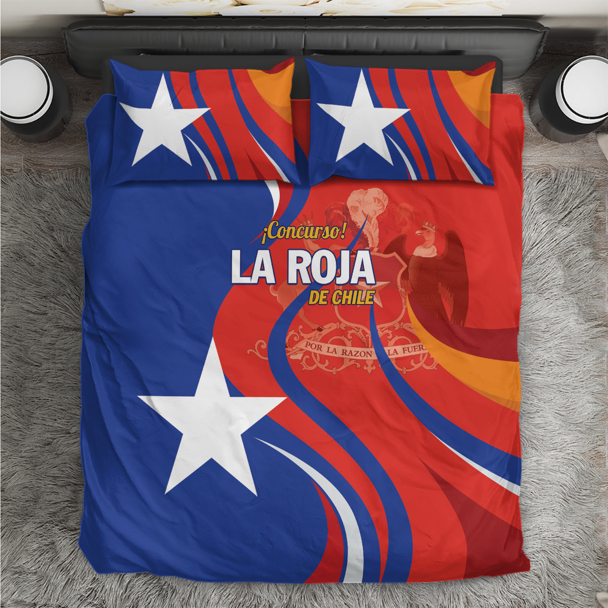 Chile 2024 Football Bedding Set Concurso La Roja