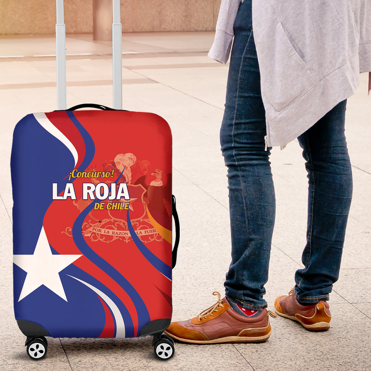 Chile 2024 Football Luggage Cover Concurso La Roja
