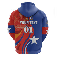Personalized Chile 2024 Football Zip Hoodie Concurso La Roja - Wonder Print Shop