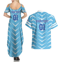 Personalized Uruguay 2024 Football Couples Matching Summer Maxi Dress and Hawaiian Shirt Come On La Celeste - Wonder Print Shop
