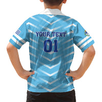 Personalized Uruguay 2024 Football Kid Hawaiian Shirt Come On La Celeste - Wonder Print Shop