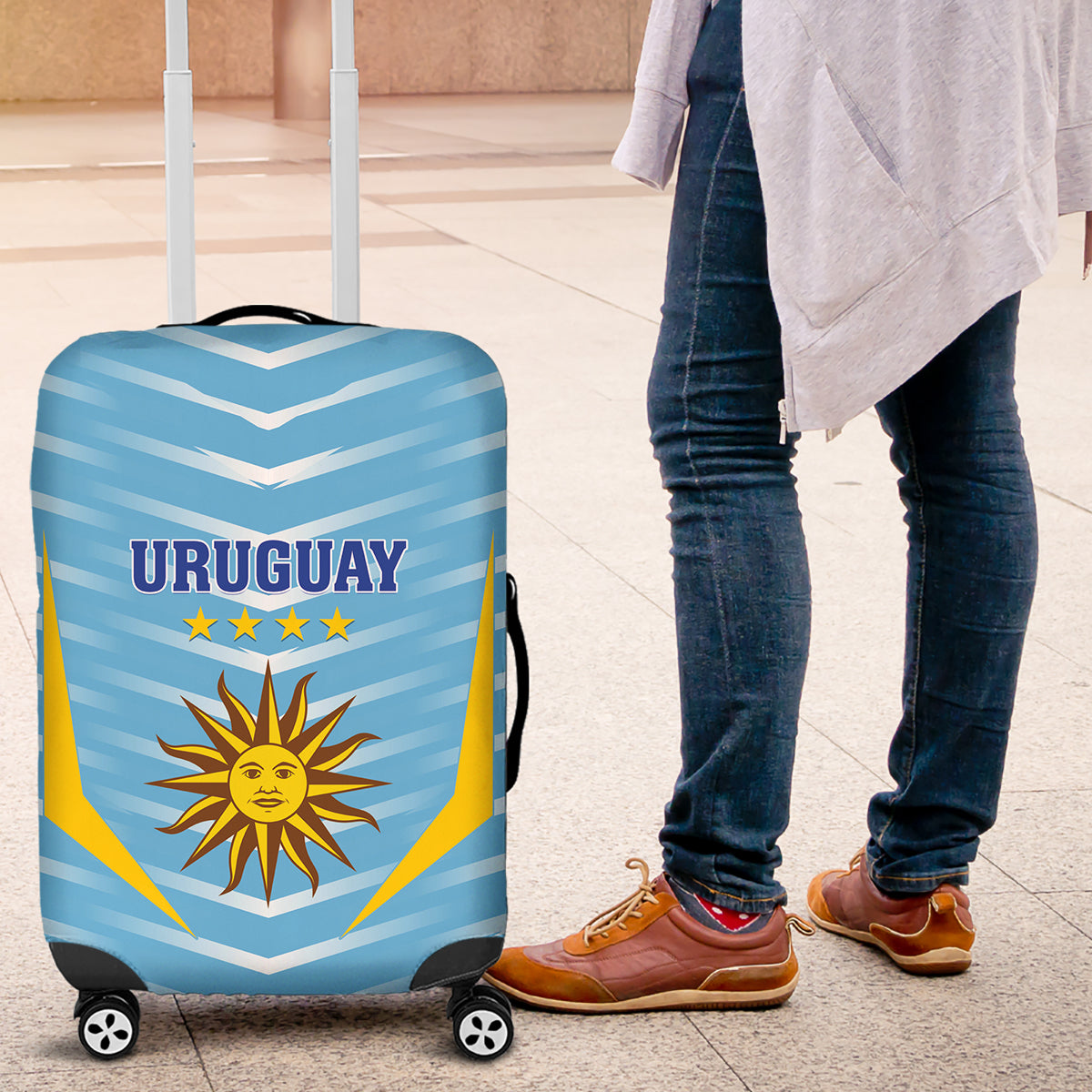 Uruguay 2024 Football Luggage Cover Come On La Celeste
