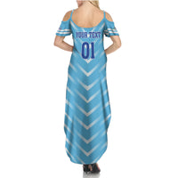 Personalized Uruguay 2024 Football Summer Maxi Dress Come On La Celeste - Wonder Print Shop