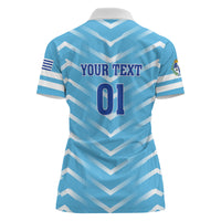 Personalized Uruguay 2024 Football Women Polo Shirt Come On La Celeste - Wonder Print Shop