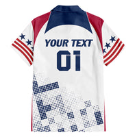 Personalized USA 2024 Soccer Family Matching Off Shoulder Maxi Dress and Hawaiian Shirt The Stars and Stripes Go Champion - Wonder Print Shop