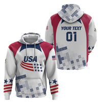 Personalized USA 2024 Soccer Hoodie The Stars and Stripes Go Champion - Wonder Print Shop