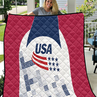 USA 2024 Soccer Quilt The Stars and Stripes Go Champion - Wonder Print Shop