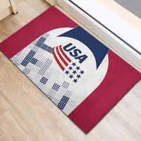USA 2024 Soccer Rubber Doormat The Stars and Stripes Go Champion - Wonder Print Shop