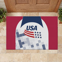 USA 2024 Soccer Rubber Doormat The Stars and Stripes Go Champion - Wonder Print Shop