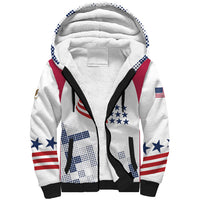 Personalized USA 2024 Soccer Sherpa Hoodie The Stars and Stripes Go Champion - Wonder Print Shop