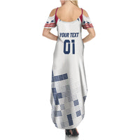 Personalized USA 2024 Soccer Summer Maxi Dress The Stars and Stripes Go Champion - Wonder Print Shop