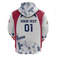 Personalized USA 2024 Soccer Zip Hoodie The Stars and Stripes Go Champion - Wonder Print Shop