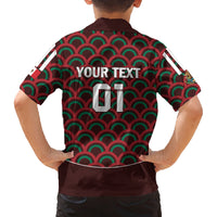 Personalized Mexico 2024 Football Family Matching Off The Shoulder Long Sleeve Dress and Hawaiian Shirt Come On El Tri - Wonder Print Shop