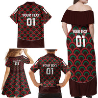 Personalized Mexico 2024 Football Family Matching Off Shoulder Maxi Dress and Hawaiian Shirt Come On El Tri - Wonder Print Shop