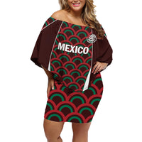 Personalized Mexico 2024 Football Family Matching Off Shoulder Short Dress and Hawaiian Shirt Come On El Tri - Wonder Print Shop