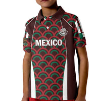 Personalized Mexico 2024 Football Kid Polo Shirt Come On El Tri - Wonder Print Shop