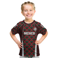 Personalized Mexico 2024 Football Kid T Shirt Come On El Tri - Wonder Print Shop