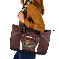 Mexico 2024 Football Leather Tote Bag Come On El Tri - Wonder Print Shop