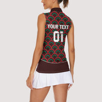 Personalized Mexico 2024 Football Women Sleeveless Polo Shirt Come On El Tri - Wonder Print Shop