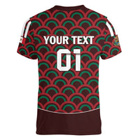 Personalized Mexico 2024 Football Women V-Neck T-Shirt Come On El Tri - Wonder Print Shop