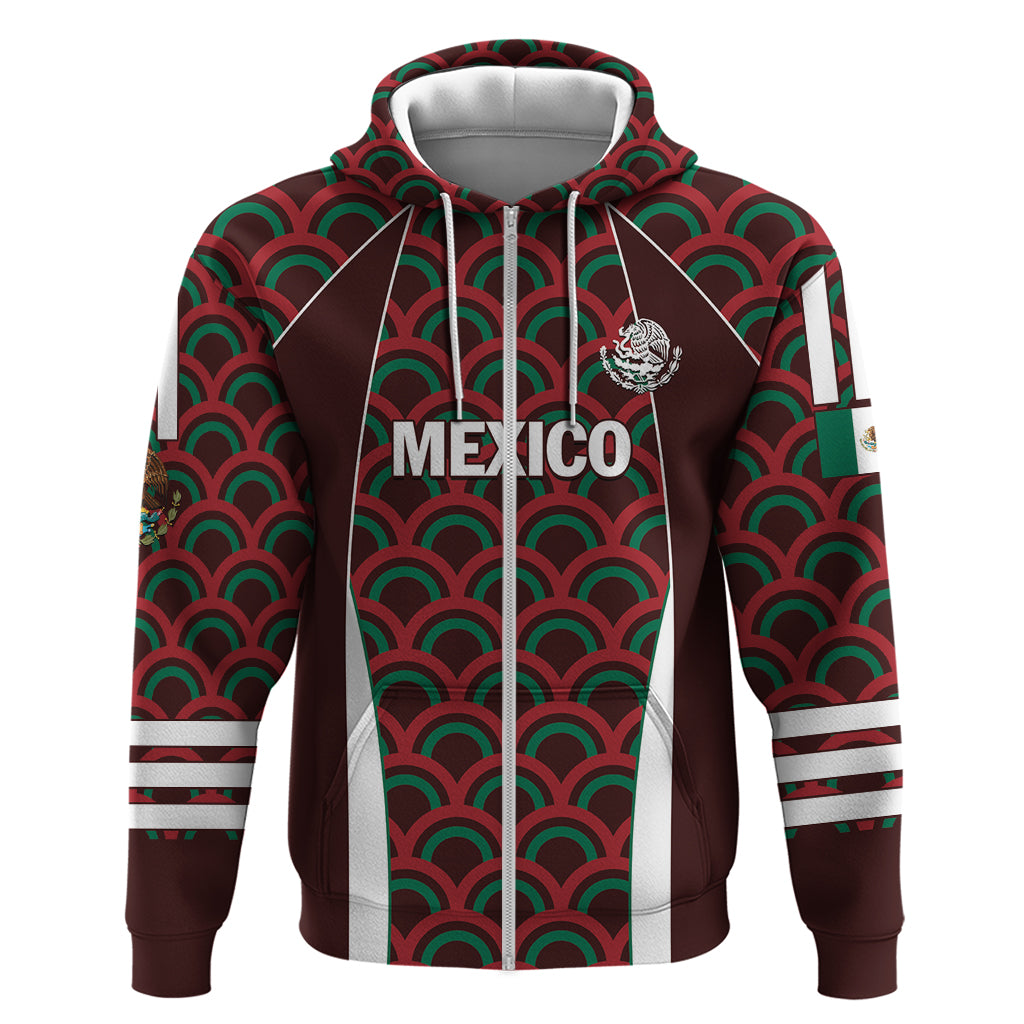 Personalized Mexico 2024 Football Zip Hoodie Come On El Tri