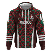 Personalized Mexico 2024 Football Zip Hoodie Come On El Tri - Wonder Print Shop