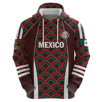 Personalized Mexico 2024 Football Zip Hoodie Come On El Tri - Wonder Print Shop