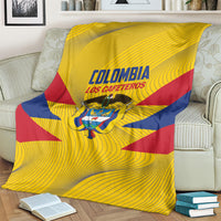 Colombia 2024 Football Blanket Go Los Cafeteros