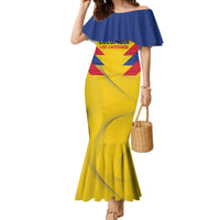Personalized Colombia 2024 Football Family Matching Mermaid Dress and Hawaiian Shirt Go Los Cafeteros - Wonder Print Shop