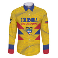 Personalized Colombia 2024 Football Family Matching Short Sleeve Bodycon Dress and Hawaiian Shirt Go Los Cafeteros - Wonder Print Shop