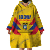 Personalized Colombia 2024 Football Wearable Blanket Hoodie Go Los Cafeteros - Wonder Print Shop