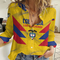 Personalized Colombia 2024 Football Women Casual Shirt Go Los Cafeteros - Wonder Print Shop