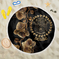 Belize Gold Orchid Beach Blanket Luxury Stylized