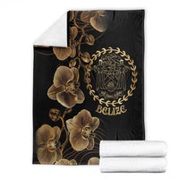 Belize Gold Orchid Blanket Luxury Stylized