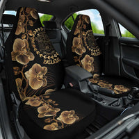Belize Gold Orchid Car Seat Cover Luxury Stylized