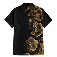 Belize Gold Orchid Family Matching Mermaid Dress and Hawaiian Shirt Luxury Stylized