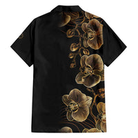 Belize Gold Orchid Family Matching Tank Maxi Dress and Hawaiian Shirt Luxury Stylized