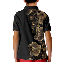 Belize Gold Orchid Kid Polo Shirt Luxury Stylized