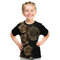 Belize Gold Orchid Kid T Shirt Luxury Stylized