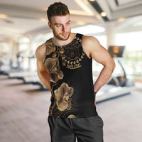 Belize Gold Orchid Men Tank Top Luxury Stylized