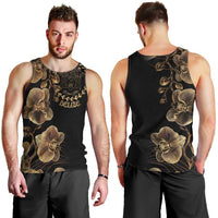 Belize Gold Orchid Men Tank Top Luxury Stylized