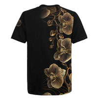 Belize Gold Orchid Rugby Jersey Luxury Stylized