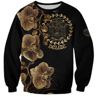 Belize Gold Orchid Sweatshirt Luxury Stylized