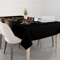 Belize Gold Orchid Tablecloth Luxury Stylized