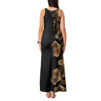 Belize Gold Orchid Tank Maxi Dress Luxury Stylized