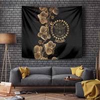 Belize Gold Orchid Tapestry Luxury Stylized