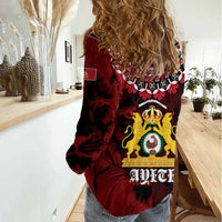 Anpi an Ayiti 1804–1806 Haiti Women Casual Shirt Liberte ou la Mort!