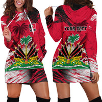 Personalised Haiti 1964 Hoodie Dress Ayiti Coat Of Arms With Flag - Wonder Print Shop